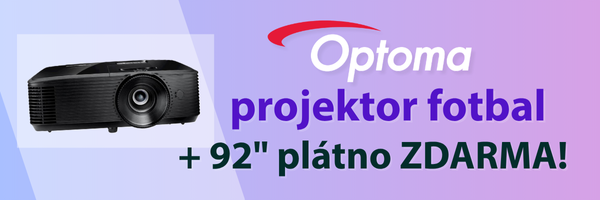 OPTOMA projektor fotbal + 92" plátno ZDARMA!