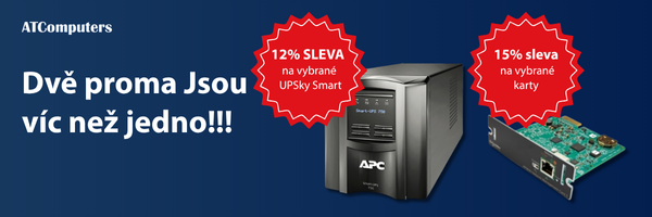 Sleva až 15 % na vybrané UPS APC Smart a karty