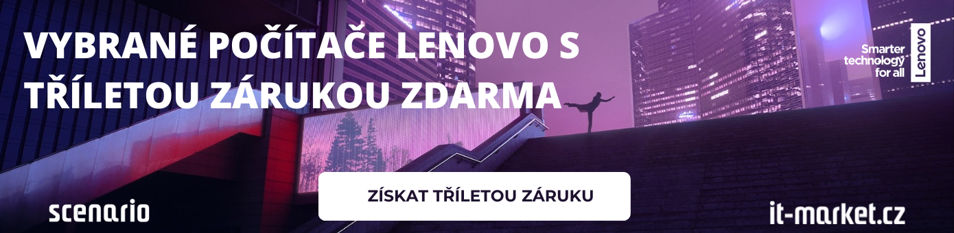 Vybrané počítače Lenovo nově s tříletou zárukou zdarma!